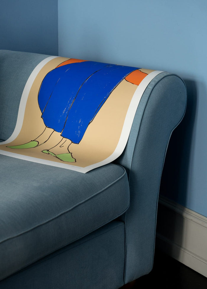 Lying Down in Blue and Red by Rosie McGuinness