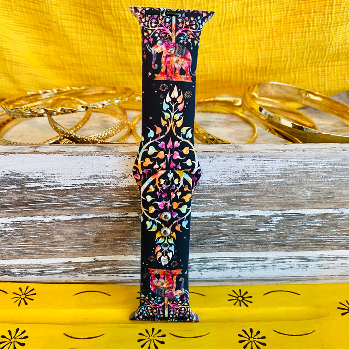 Mandala Elephant Print Band For Apple Watch