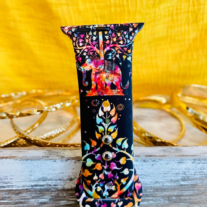 Mandala Elephant Print Band For Apple Watch