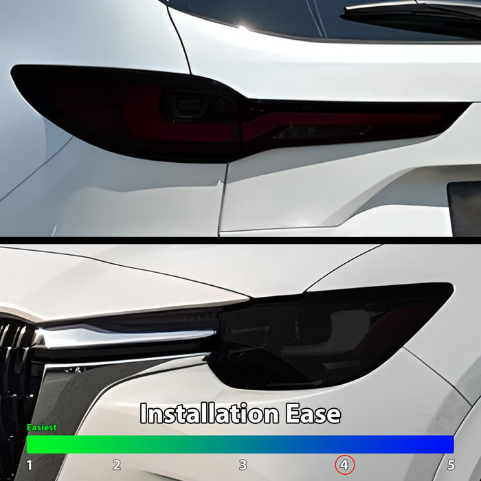 Full Headlight Taillight Precut Smoked PPF Tint Kit Film Overlay Fits Mazda Cx - 90 2024 - 2025 - Bogar Tech Designs