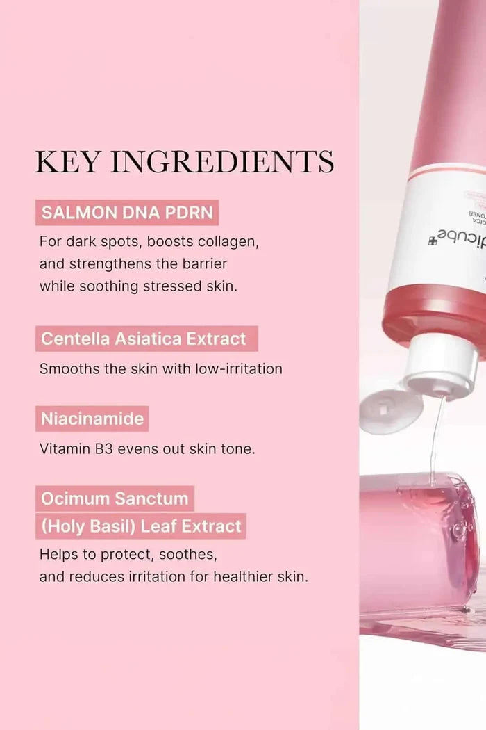 Key ingredients including Salmon DNA PDRN and Centella Asiatica, making it a perfect for oily skin to soothe irritation.