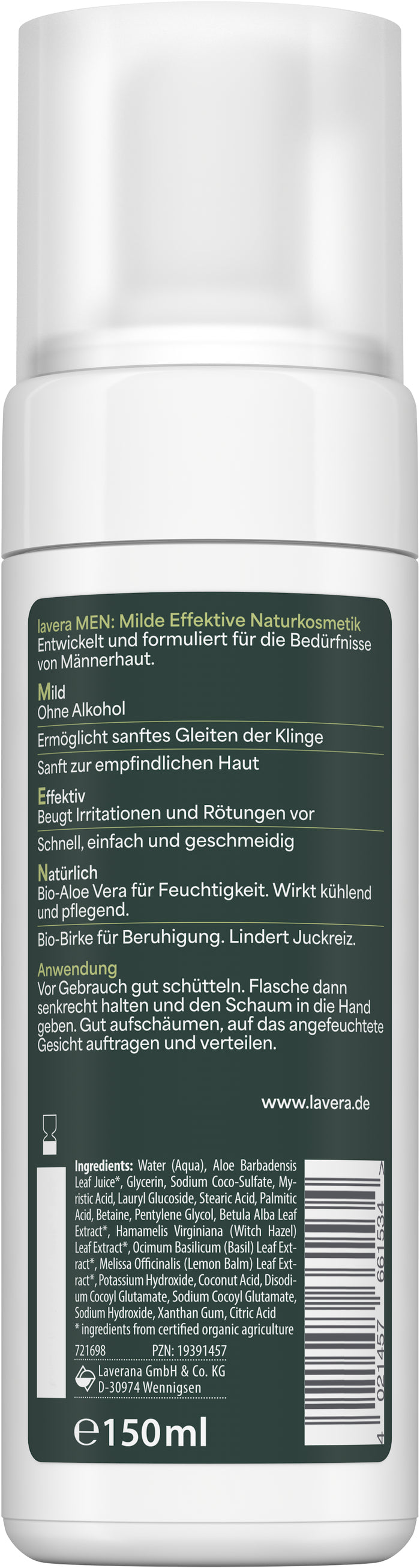 lavera Men sensitive Rasierschaum