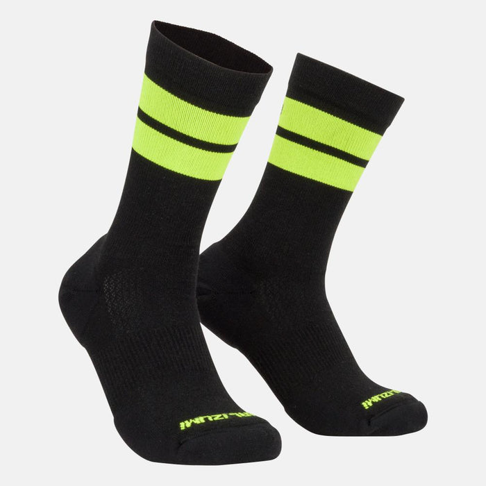 color:BLACK/SCREAMING YELLOW||view:SKU Image Primary||gender:Unisex||seo:MERINO TRAIL 7INCH SOCK