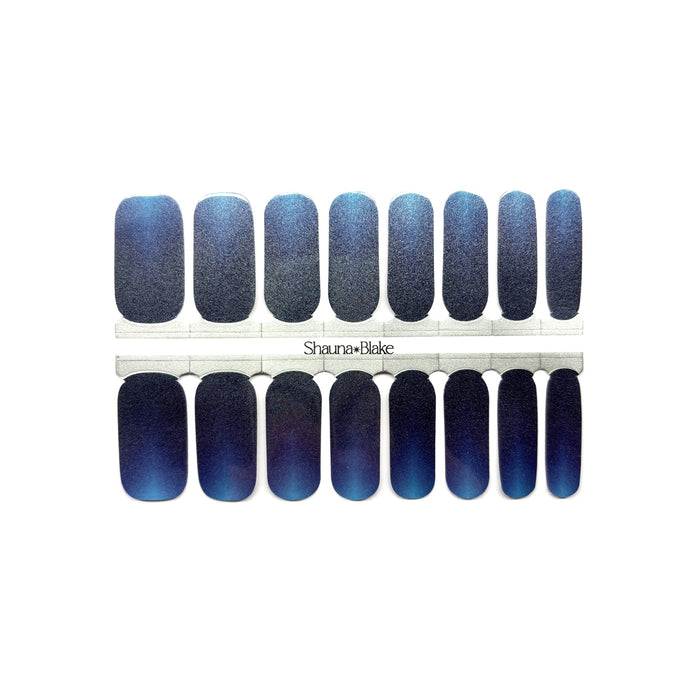 Midnight Azure Exclusive Design Nail Wraps (PEARL)