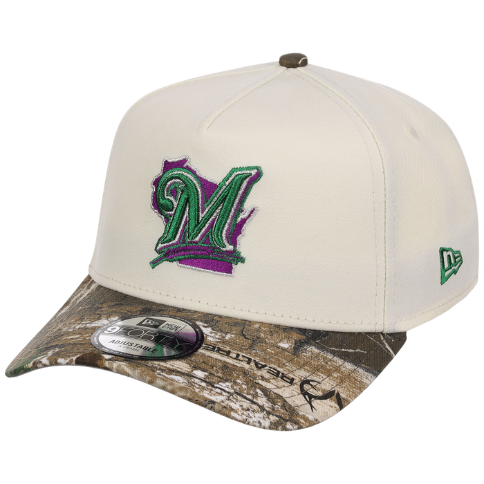 Milwaukee Brewers MLB Purple Trees New Era 9FORTY