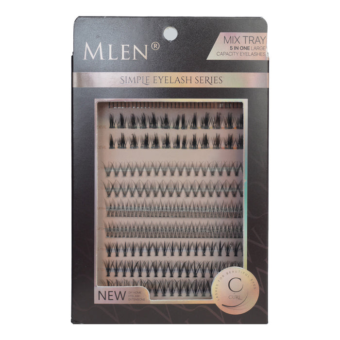 Mlen Diary Simple C Curl Eyelash Mix Tray