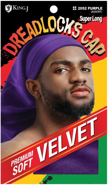 M&M Qfitt VELVET DREADLOK CAP SUPER LONG [ASSORT-6PC/PK] # K2052 - Palms Fashion Inc.