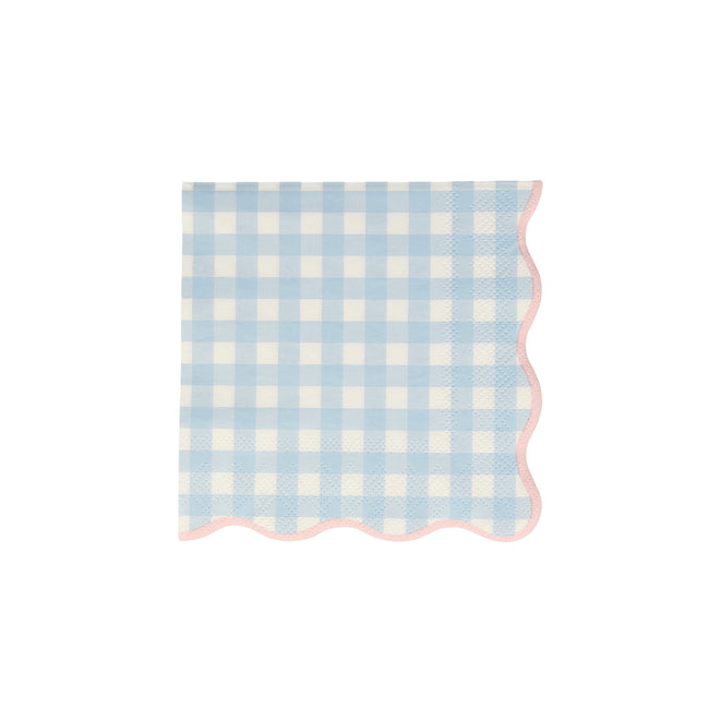 Meri Meri - Napkins - Gingham - Blue