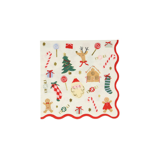 Meri Meri - Napkins - Jolly Christmas(Small)