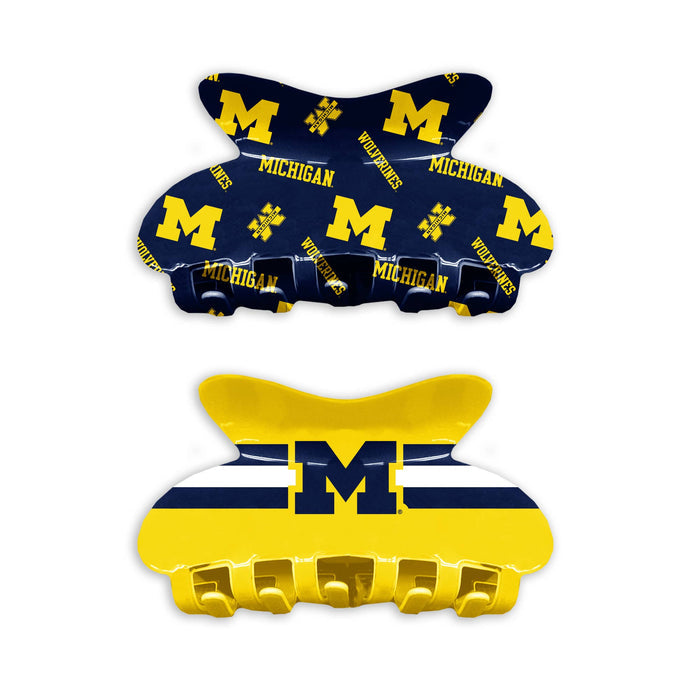 NCAA Michigan Wolverines Team Hair Claw Set