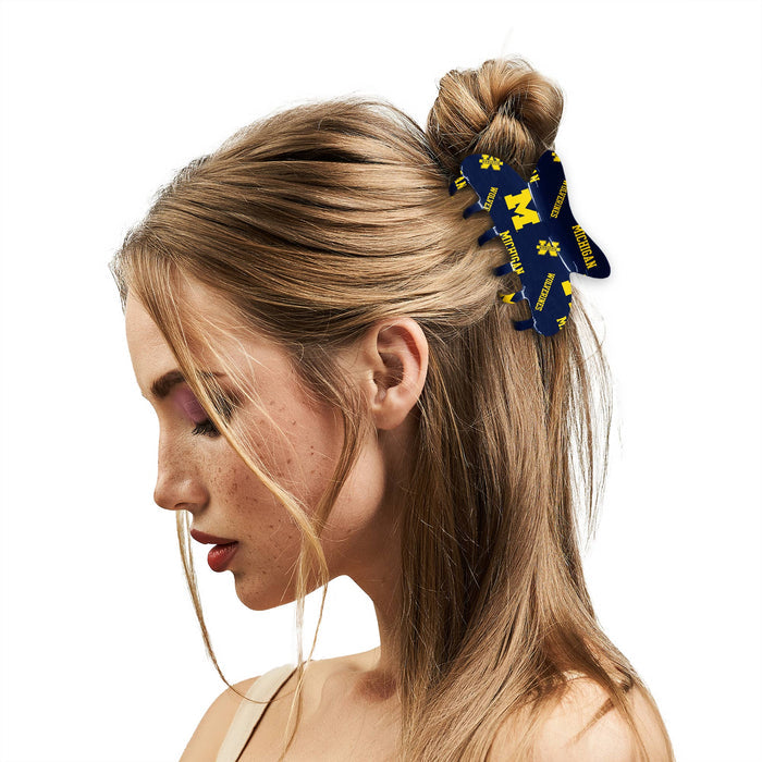 NCAA Michigan Wolverines Team Hair Claw Set