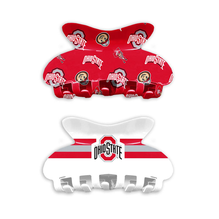 NCAA Ohio State Buckeyes Team Hair Claw Set
