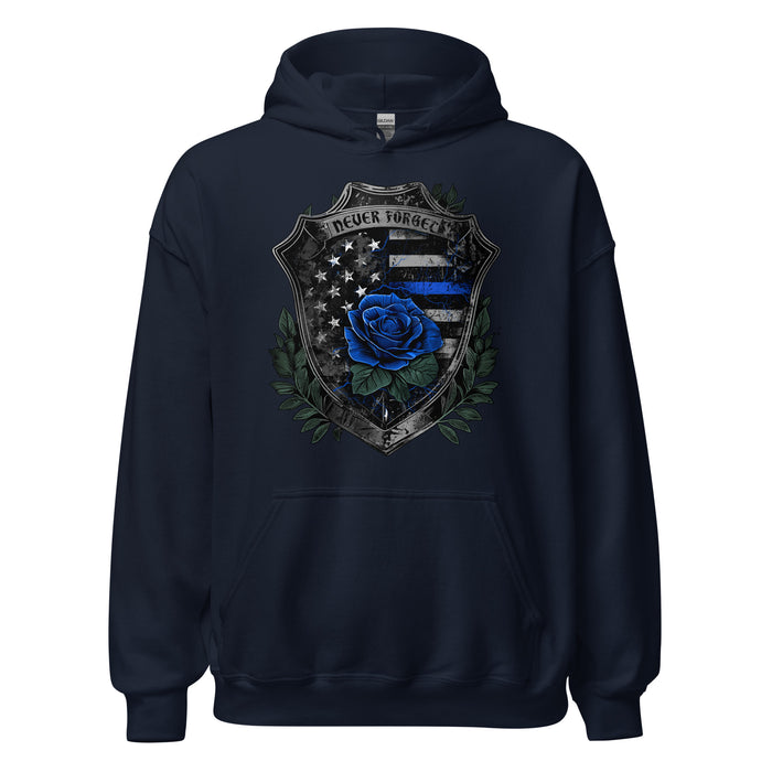 Never Forget Rose Shield Hoodie