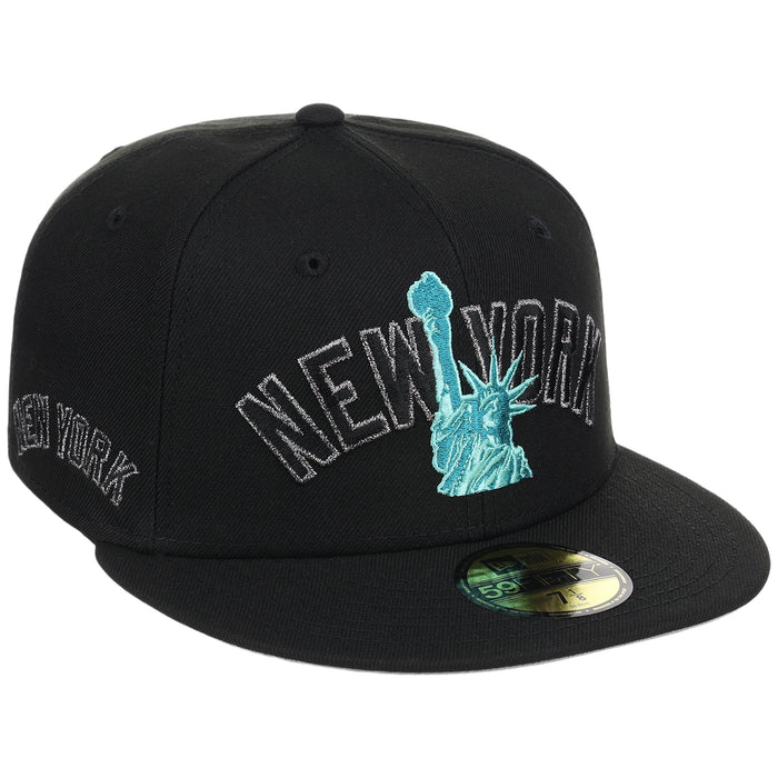 New York Yankees - New York Crown the City -  Liberty New Era 59FIFTY - Black/Black