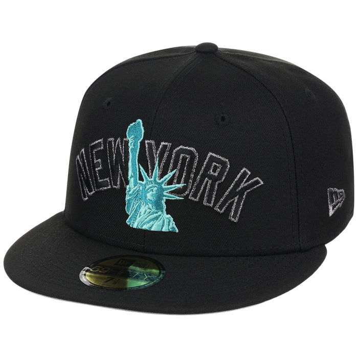 New York Yankees - New York Crown the City -  Liberty New Era 59FIFTY - Black/Black