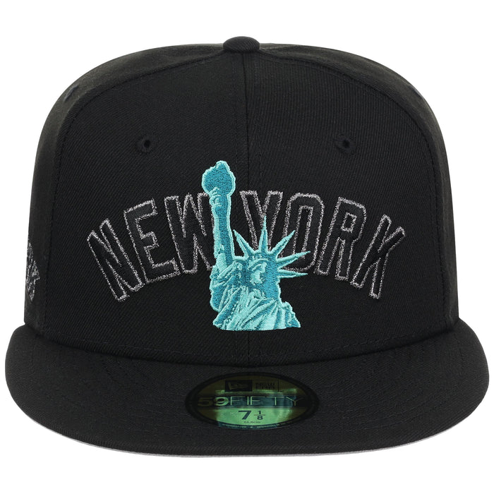 New York Yankees - New York Crown the City -  Liberty New Era 59FIFTY - Black/Black