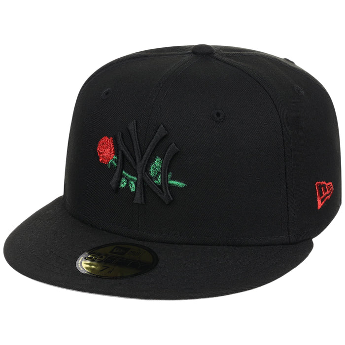 New York Yankees - New York Crown the City -  Rose New Era 59FIFTY - Black/Black