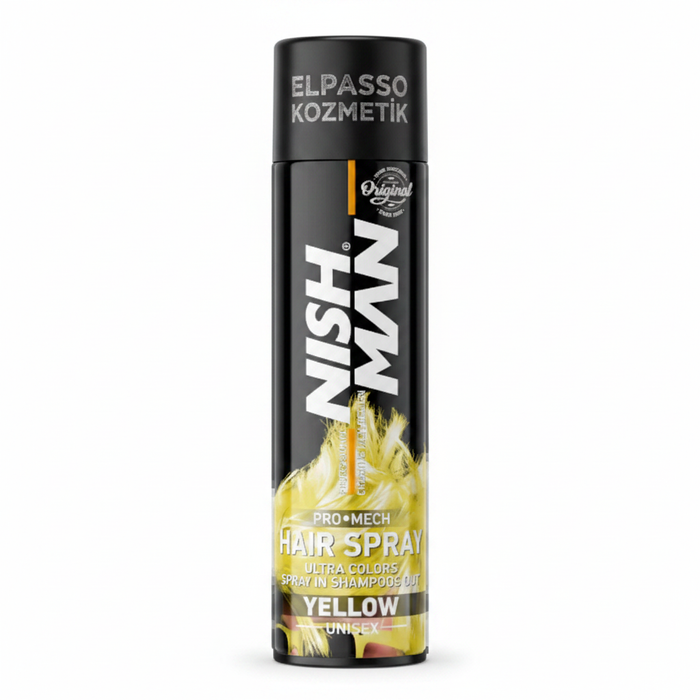 Nishman Pro-Mech Hair Spray Ultra Colors Yellow 150ml