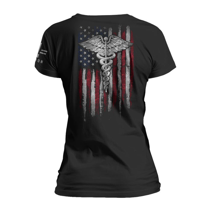 Nurse American Flag - Women's Relaxed Fit
