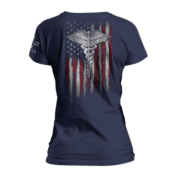Nurse American Flag - Women's Relaxed Fit