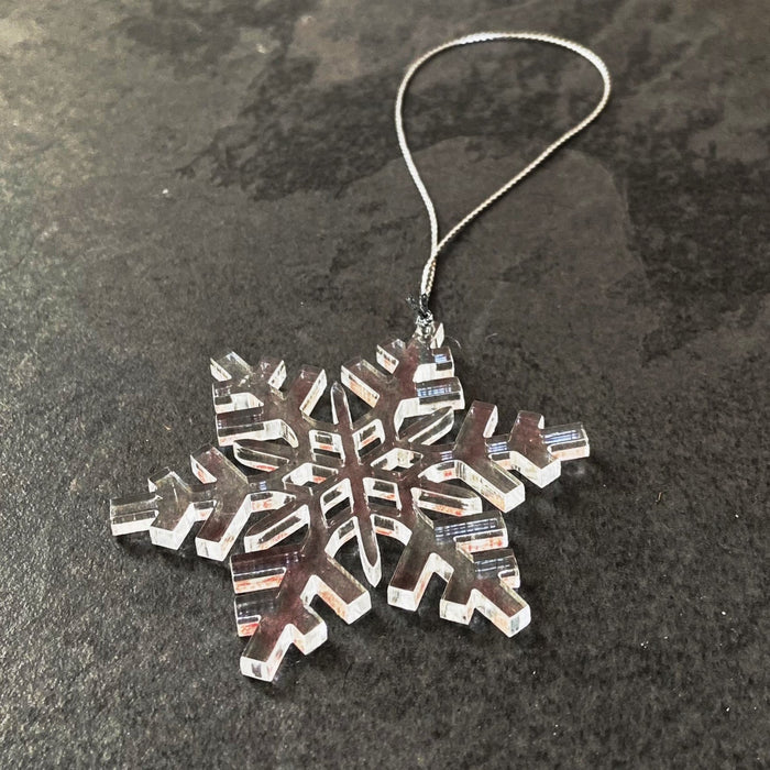 Outdoor Christmas Tree Decoration Snowflake Cheerful Festive Sparkling