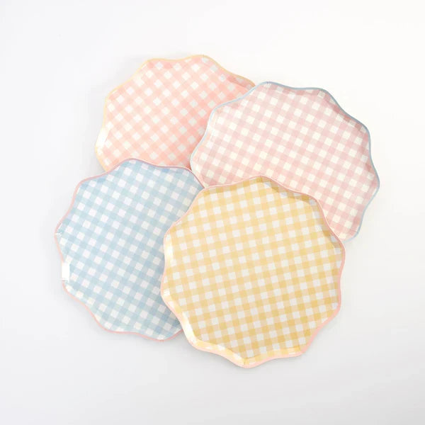 Meri Meri - Paper Plates - Gingham - Side Plates