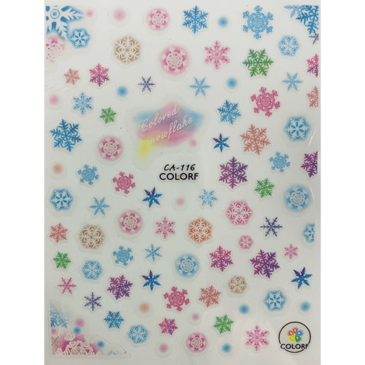 Pasties Decals - Pastel Snowflakes