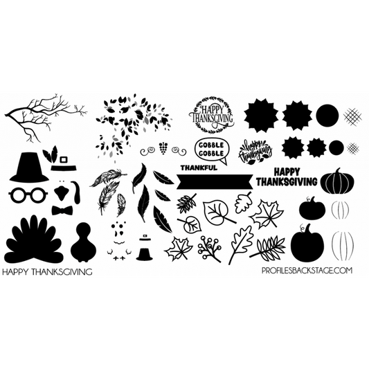 PF Stamping Plate Happy Thanksgiving 2020