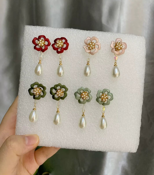 PF037 - Rose Chanhua Earrings - Wholesale
