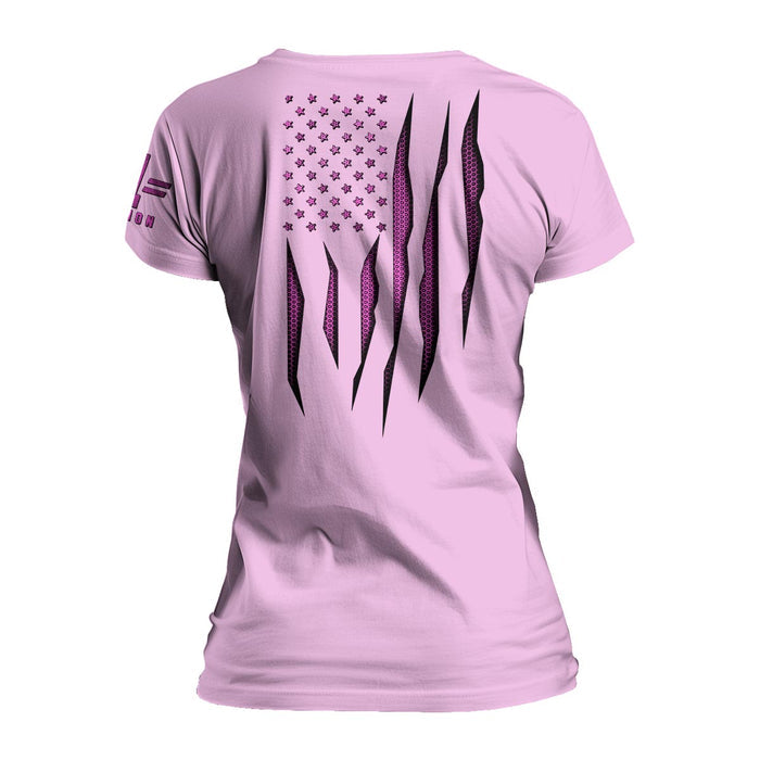 Pink Carbon Onyx Flag Women's Relaxed Fit