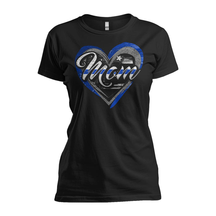 Police Mom Heart - Women's Relaxed Fit