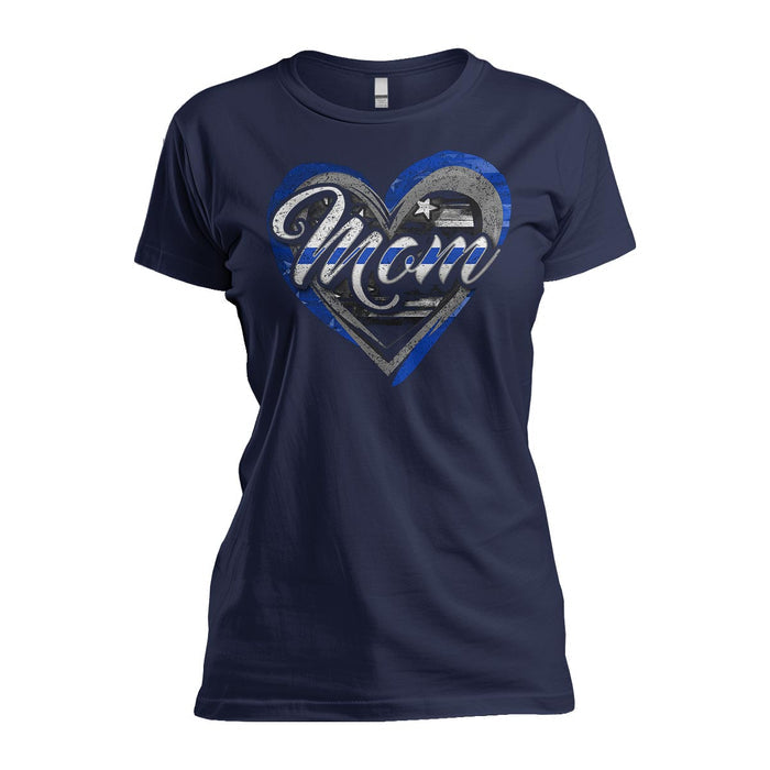 Police Mom Heart - Women's Relaxed Fit