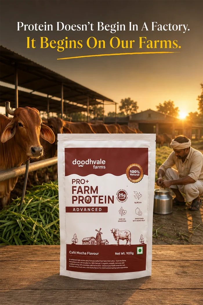 PRO+ Farm Protein Advanced - Cafe Mocha - (450g) - 25g/scoop + Free Gift