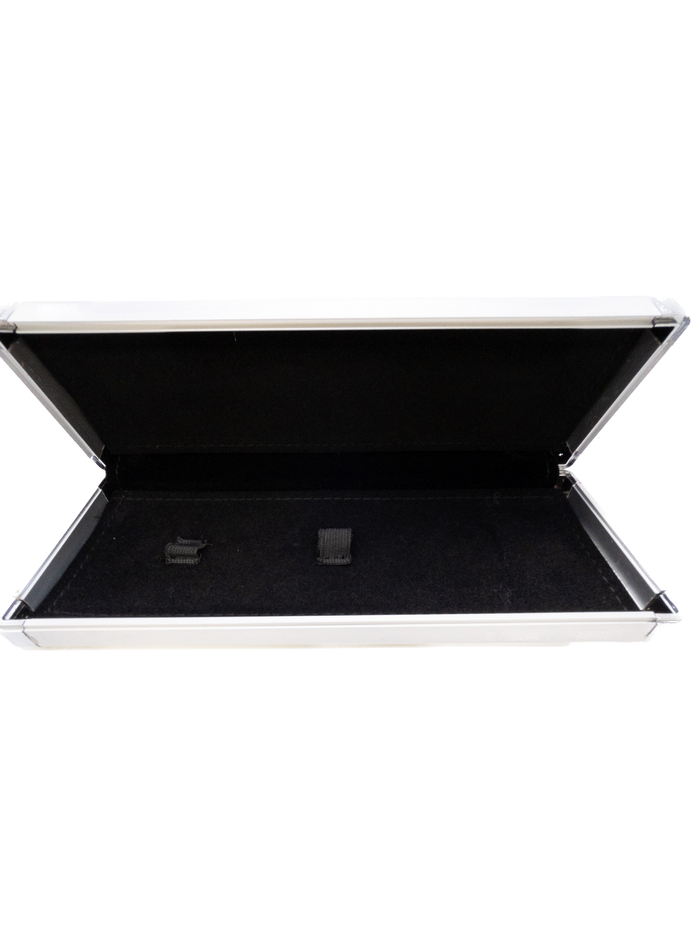 Purple Croc Silver Hardshell Scissor Case