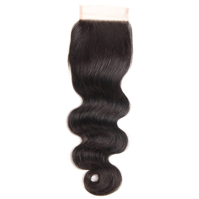4x4 lace closured body wave natural black hair weave