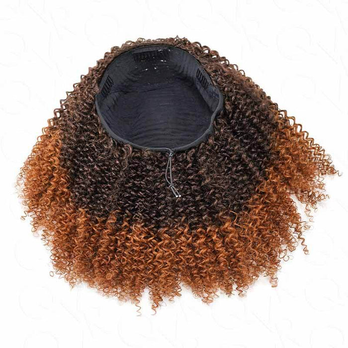 dark brown and auburn brown human hair wigs, half wigs desgin, glueless