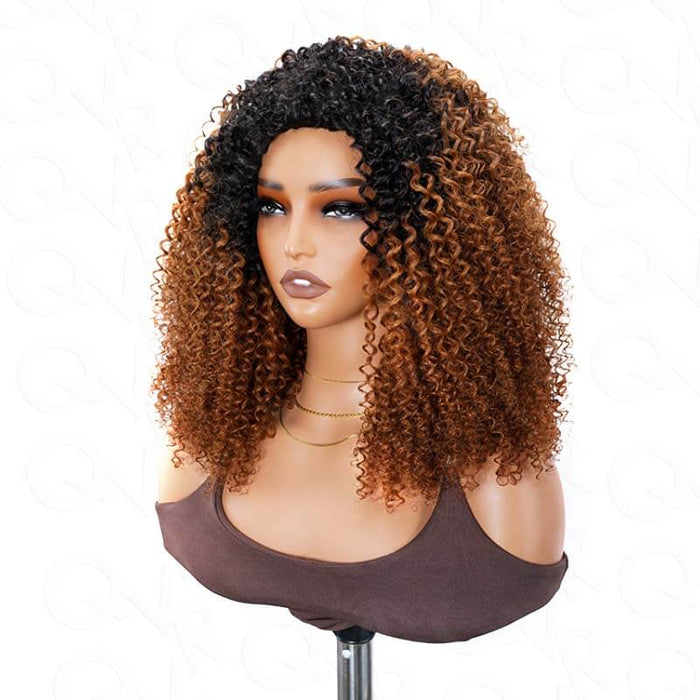 natural looking human hair wigs, kinky curly half wigs