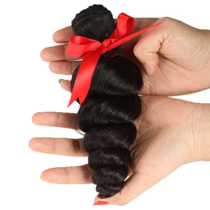 loose wave human hair bundles hair weave no shedding