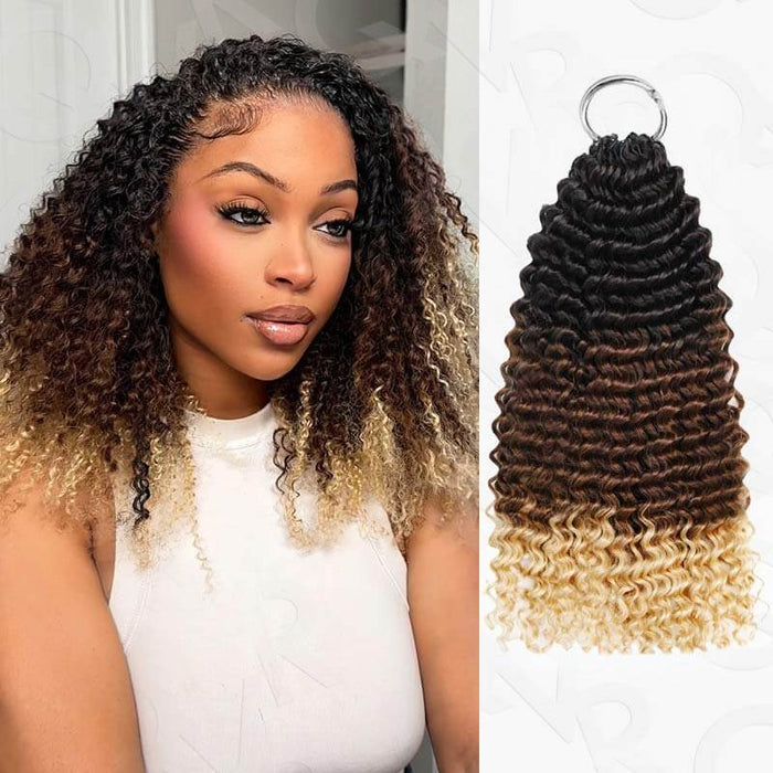 613 blonde end crochet braids extensions curly texutre