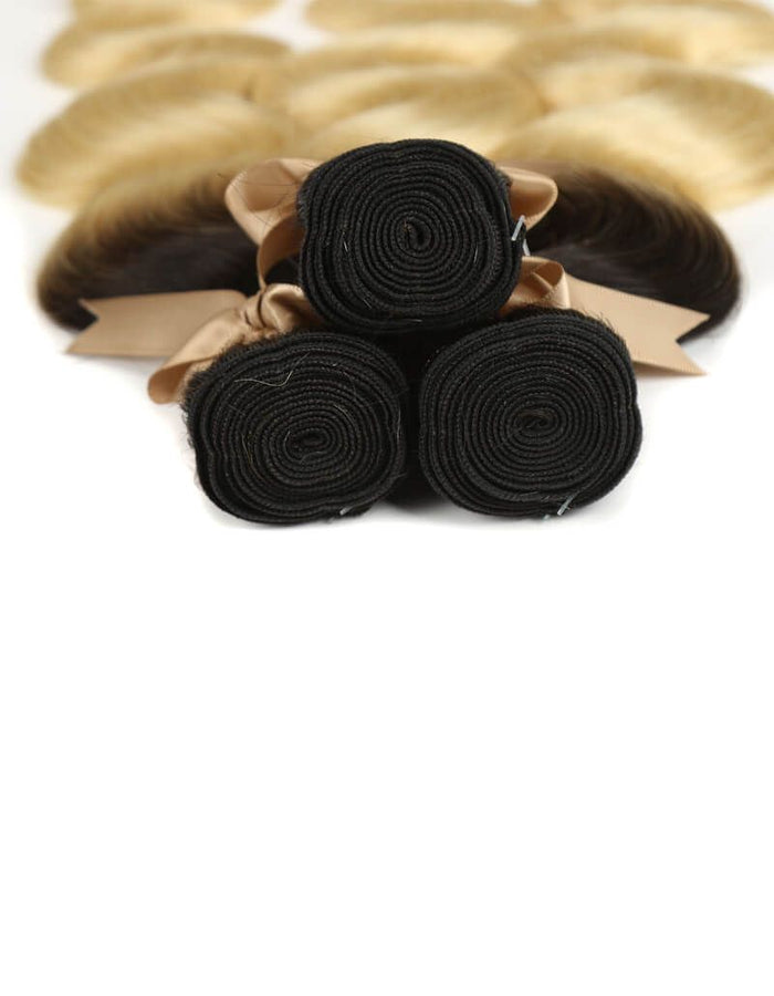 machine weft body wave t1b/613 human hair bundles