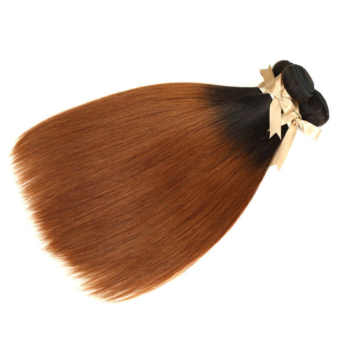 silky straight t1b/30 human hair bundles