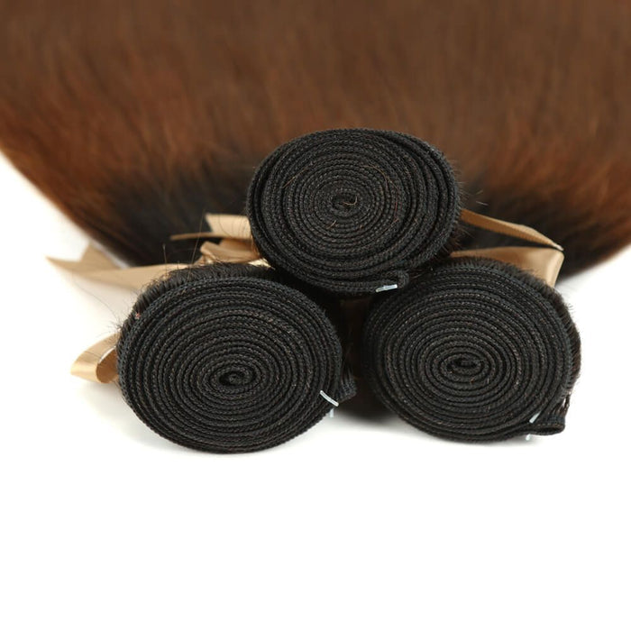 machine weft silky straight t1b/30 human hair bundles
