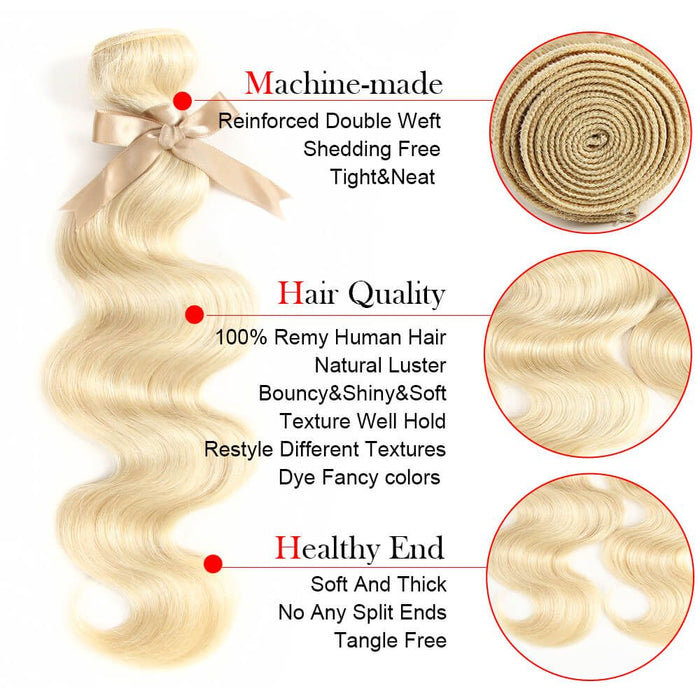 advantages of qvr body wave 613 blonde brazilian human hair bundles