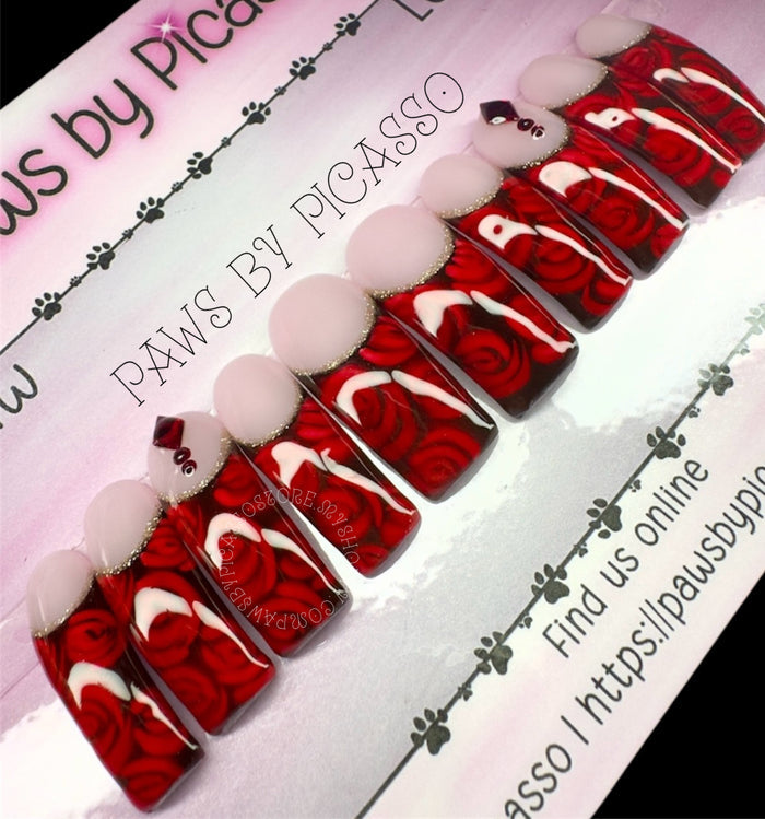 Ready to Ship Curvy nails - Paws By Picasso Ready to Ship Curvy nails