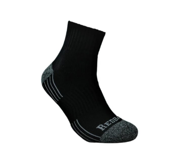 Redback Bamboo 1/4 Ankle Socks Socks Redback Black L