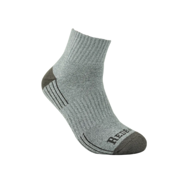 Redback Bamboo 1/4 Ankle Socks Socks Redback Light Grey L