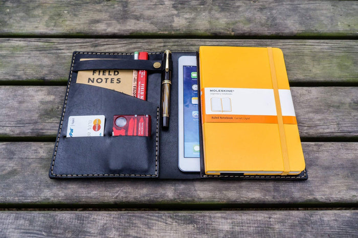 Refillable Leather Journal Leuchtturm1917 A5 Cover - Black