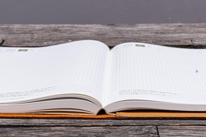 Refillable Leather Wrap Journal / Planner Cover - Crazy Horse Brown