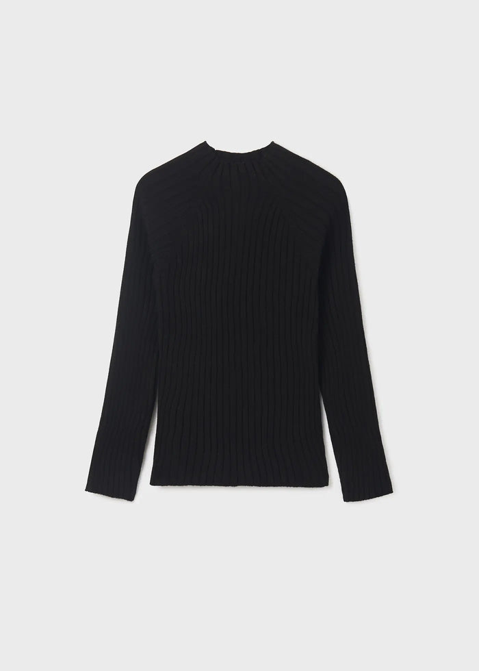 Ribbed high neck T-shirt girl | Mayoral - Mayoral