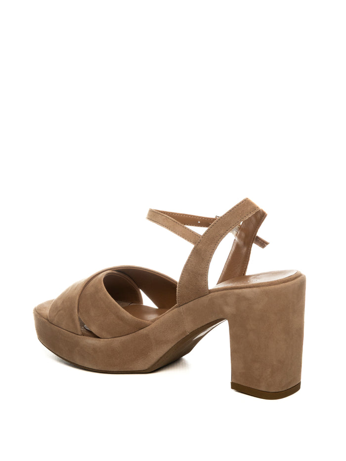 GIANMARCO SORELLI sandalo camoscio beige 2150 CAM-SANDALO